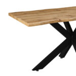 Tραπέζι Gilman MDF sonoma-μαύρο 150x90x75εκ - Image 5