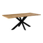 Tραπέζι Gilman MDF sonoma-μαύρο 180x90x75εκ - Image 2