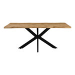 Tραπέζι Gilman MDF sonoma-μαύρο 180x90x75εκ - Image 3