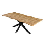 Tραπέζι Gilman MDF sonoma-μαύρο 180x90x75εκ - Image 4