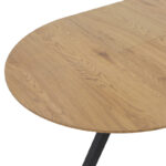 Tραπέζι Frances επεκτεινόμενο MDF sonoma-μαύρο 100-140x100x75εκ - Image 6
