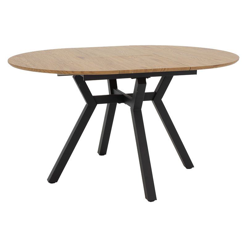 product_pako_235-000023 Tραπέζι Frances επεκτεινόμενο MDF sonoma-μαύρο 100-140x100x75εκ - Image 1