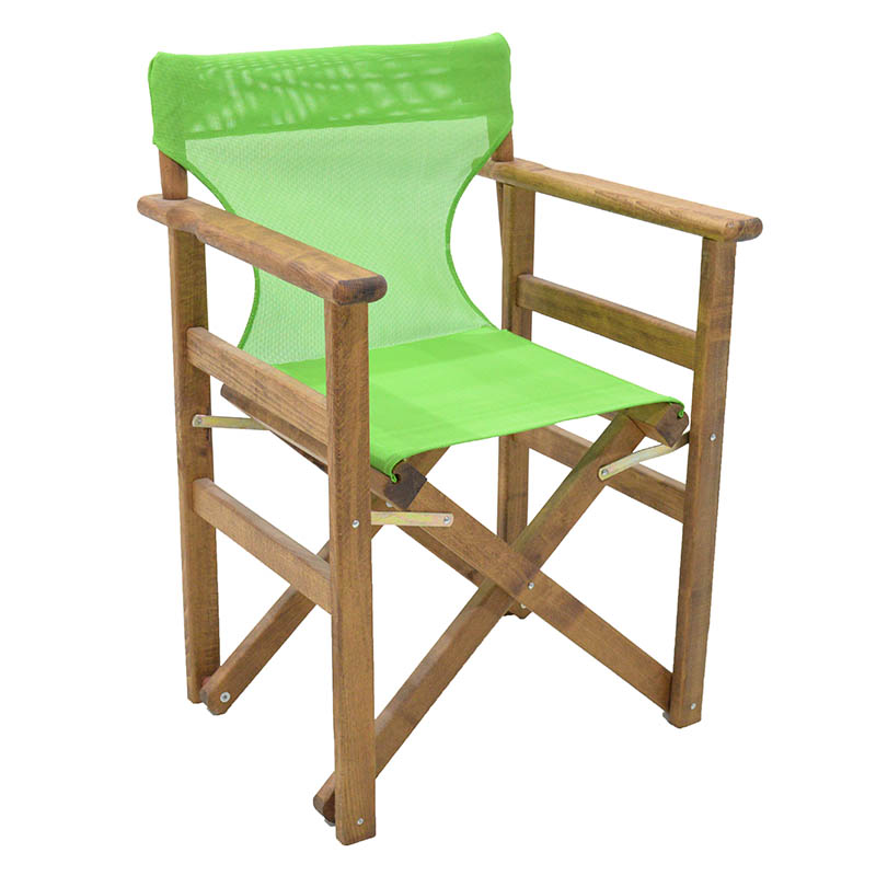 product_pako_237-000021 Καρέκλα-πολυθρόνα σκηνοθέτη Retto μασίφ ξύλο οξιάς καρυδί-πανί λαχανί - Image 1