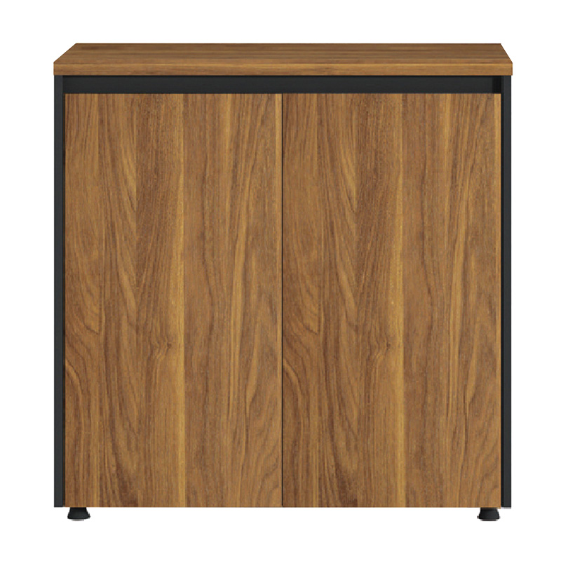 product_pako_246-000007 Ντουλάπι γραφείου χαμηλό επαγγελματικό Oscar καρυδί-ανθρακί 80x40x80εκ - Image 1