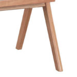 Πολυθρόνα Winslow ξύλο rubberwood ανοικτό καρυδί-pvc rattan φυσικό-ύφασμα γκρι (Σετ 2 τεμαχίων) - Image 5