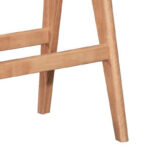 Τραπέζι Bar Winslow ξύλο rubberwood ανοικτό καρυδί 120x45x100εκ - Image 4