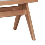 Τραπεζαρία Winslow σετ 7τεμ ξύλο rubberwood σε ανοιχτό καρυδί απόχρωση 160x85x75εκ - Image 10