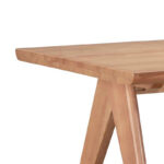 Τραπέζι Winslow ξύλο rubberwood σε ανοιχτό καρυδί χρώμα 200x100x75εκ - Image 3