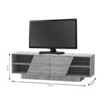 Έπιπλο τηλεόρασης Stevie sonoma 160x40x50εκ - Image 5