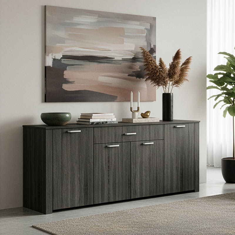 product_pako_248-000008 Μπουφές Kinley σε ανθρακί-wenge απόχρωση 210x40x82εκ - Image 1