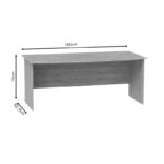 Γραφείο εργασίας Anze φυσικό μελαμίνης 180x93.5x75εκ - Image 5