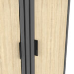Παπουτσοθήκη-ντουλάπι Shoby sonoma-ανθρακί 70.5x30x91εκ - Image 5