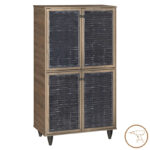 Παπουτσοθήκη-ντουλάπι Ronan χρώμα καρυδί 70.5x35x122εκ - Image 2