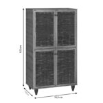 Παπουτσοθήκη-ντουλάπι Ronan χρώμα καρυδί 70.5x35x122εκ - Image 4