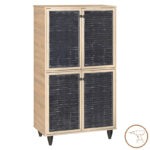 Παπουτσοθήκη-ντουλάπι Ronan χρώμα φυσικό 70.5x35x122εκ - Image 2
