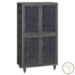 Παπουτσοθήκη-ντουλάπι Ronan χρώμα wenge 70.5x35x122εκ - Image 2