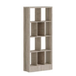 Βιβλιοθήκη Dividre sonoma oak μελαμίνης 80x30x181εκ - Image 2