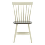 Καρέκλα Larus φυσικό ξύλo rubberwood ανθρακί-λευκό 50x49x90εκ. - Image 3
