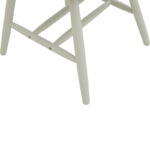 Καρέκλα Larus φυσικό ξύλo rubberwood ανθρακί-λευκό 50x49x90εκ. - Image 6