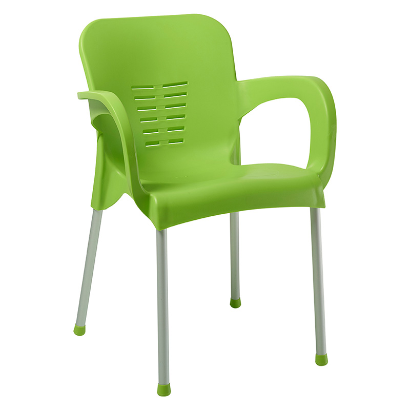 product_pako_253-000024 Πολυθρόνα Feast PP πράσινο-αλουμίνιο γκρι - Image 1