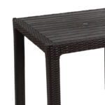 Τραπέζι Explore με UV protection PP καφέ 90x90x73.5εκ - Image 2