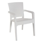 Τραπεζαρία Icon-Halcyon σετ 5τεμ PP σε λευκή απόχρωση - Image 2