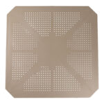 Τραπέζι Icon PP σε απόχρωση cappucino 80x80x74.5εκ - Image 3