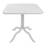 Τραπέζι Icon PP σε λευκή απόχρωση 80x80x74.5εκ - Image 2