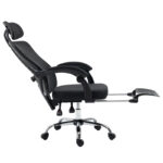 Καρέκλα γραφείου διευθυντή με υποπόδιο Titan Premium Quality ύφασμα-mesh χρώμα μαύρο - Image 7