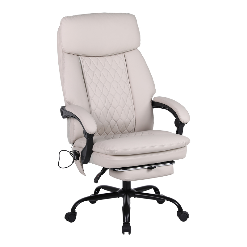 product_pako_256-000016 Καρέκλα γραφείου διευθυντή Sedici με μηχανισμό massage- pu μπεζ 72x63x115-123εκ - Image 1