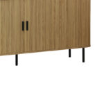 Μπουφές Scandi MDF φυσικό με μεταλλικά μαύρα πόδια 170x45x80εκ - Image 4