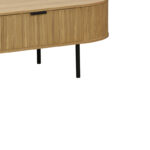 Τραπέζι σαλονιού Scandi MDF φυσικό με μεταλλικά πόδια 118x60x44εκ - Image 4