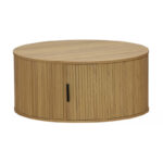 Τραπέζι σαλονιού Scandi MDF σε φυσική απόχρωση Φ80x35.5εκ