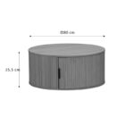 Τραπέζι σαλονιού Scandi MDF σε φυσική απόχρωση Φ80x35.5εκ - Image 5