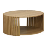 Τραπέζι σαλονιού Heavenly MDF φυσικό Φ83x38εκ