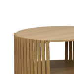 Τραπέζι σαλονιού Heavenly MDF φυσικό Φ83x38εκ - Image 3