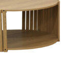 Τραπέζι σαλονιού Heavenly MDF φυσικό Φ83x38εκ - Image 4