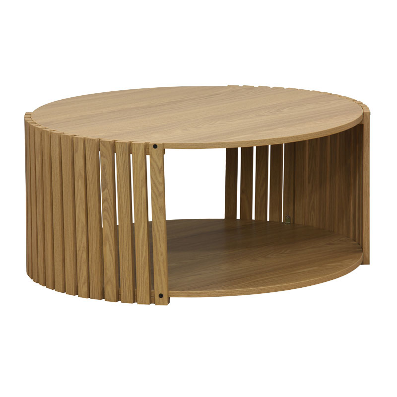 product_pako_260-000012 Τραπέζι σαλονιού Heavenly MDF φυσικό Φ83x38εκ - Image 1
