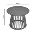 Τραπέζι σαλονιού Domonic φυσικό Φ60x45εκ - Image 5