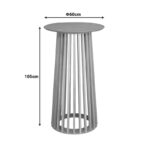 Τραπέζι μπαρ Domonic mdf φυσικό Φ60x105εκ - Image 5