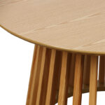 Τραπέζι σαλονιού Domonic mdf/pw σε φυσική απόχρωση Φ80x45εκ - Image 4