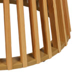 Τραπέζι σαλονιού Domonic mdf/pw σε φυσική απόχρωση Φ80x45εκ - Image 5