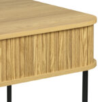 Γραφείο εργασίας Scandi MDF/Metal σε φυσική απόχρωση με μεταλλικά μαύρα πόδια 120x60x76,5εκ - Image 6