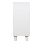 Κομοδίνο Emersi MDF σε λευκή απόχρωση 40x32x70εκ - Image 3