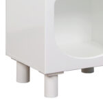 Κομοδίνο Emersi MDF σε λευκή απόχρωση 40x32x70εκ - Image 7