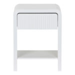 Κομοδίνο Zeplen MDF σε λευκή απόχρωση 40x30x53εκ - Image 2