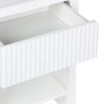 Κομοδίνο Zeplen MDF σε λευκή απόχρωση 40x30x53εκ - Image 5
