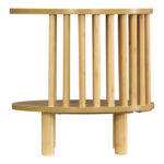 Κομοδίνο Nodial MDF/Bamboo σε φυσική απόχρωση Φ40x40εκ - Image 2