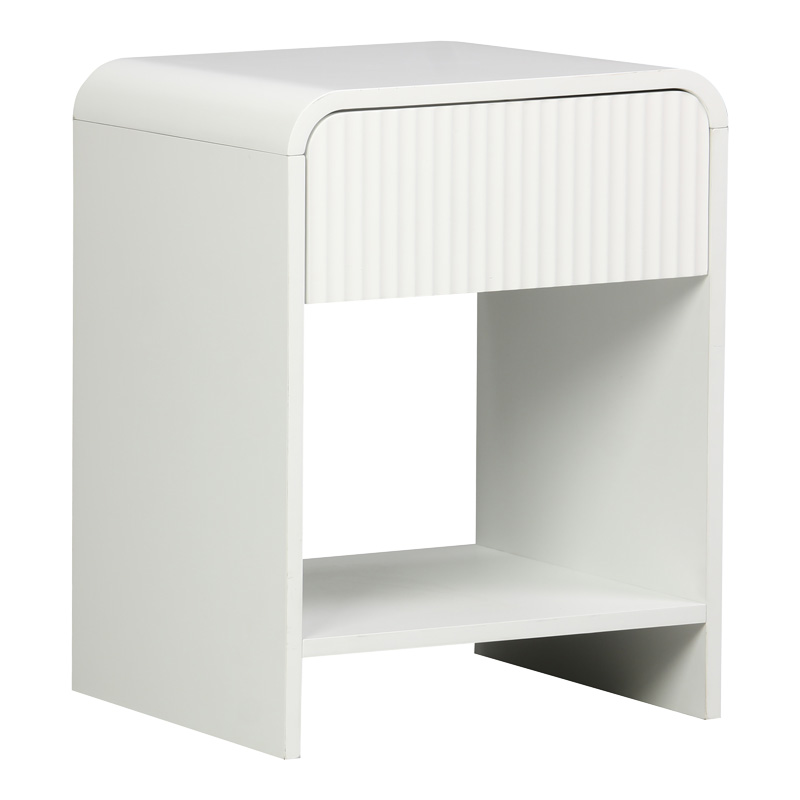product_pako_260-000029 Κομοδίνο Lemperto MDF σε λευκή απόχρωση 40x40x53εκ - Image 1
