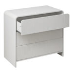 Συρταριέρα Zeplen MDF σε λευκή απόχρωση 80x40x75εκ - Image 2